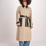 trench con tasche in pelle JF009690 DARK POWDER 1254 joseph 