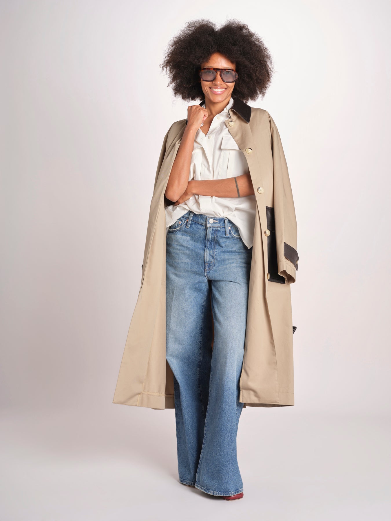 trench con tasche in pelle JF009690 DARK POWDER 1254 joseph 