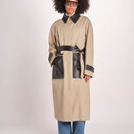 trench con tasche in pelle JF009690 DARK POWDER 1254 joseph 