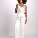 pantalone in satin JF009835 IVORY joseph 