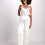 pantalone in satin JF009835 IVORY joseph 