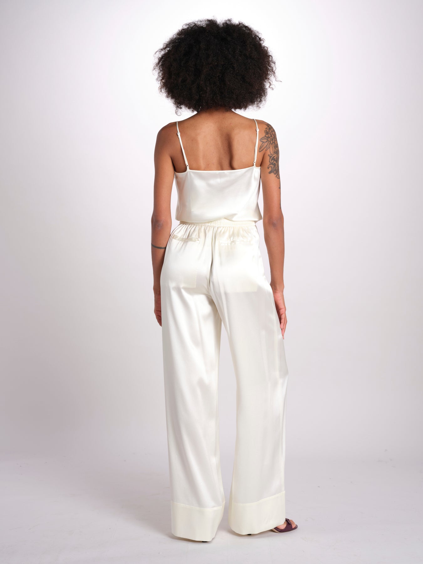 pantalone in satin JF009835 IVORY joseph 
