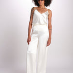 pantalone in satin JF009835 IVORY joseph 