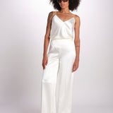 pantalone in satin JF009835 IVORY joseph 
