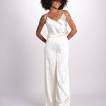 pantalone in satin JF009835 IVORY joseph 