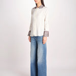 Camicia in lino LOUDI OFF WHITE jupe by jackie 