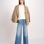 Tshirt in spugna con ricamo MEDROSE OFF WHITE jupe by jackie 