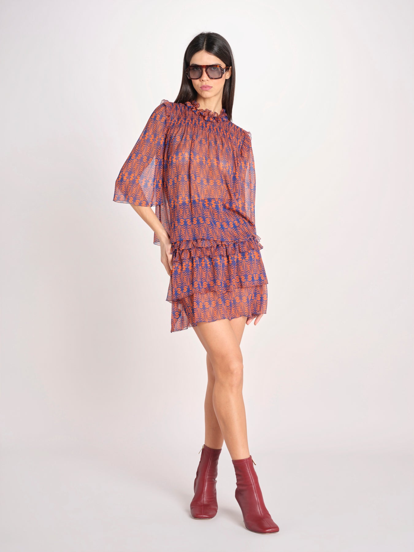 camicia con arricciature KBL0137 TE0271 kristina ti 