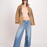 camicia manica lunga con rouches KBL0138 TE0267 kristina ti 