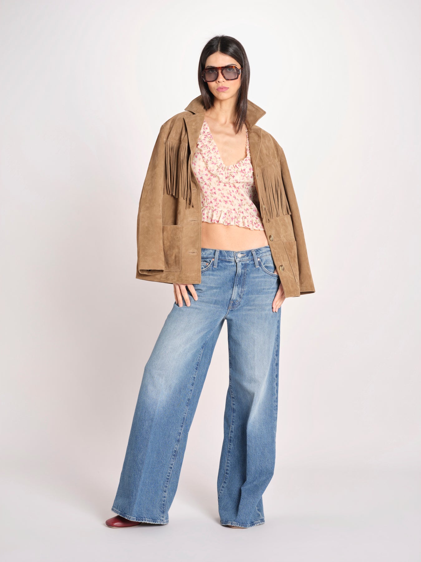 camicia manica lunga con rouches KBL0138 TE0267 kristina ti 