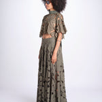 top con fiori intarsiati KOUFONISI M1721 PESTO lace the label 