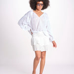 camicia voille nervature ALEXANBLATU BLANC laraethnics 
