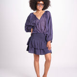 camicia voille nervature ALEXANBLATU ENCRE laraethnics 