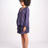 camicia voille nervature ALEXANBLATU ENCRE laraethnics 