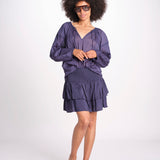 camicia voille nervature ALEXANBLATU ENCRE laraethnics 