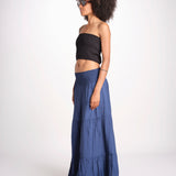 gonna lunga balze CAMELIABL DENIM laraethnics 