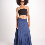 gonna lunga balze CAMELIABL DENIM laraethnics 
