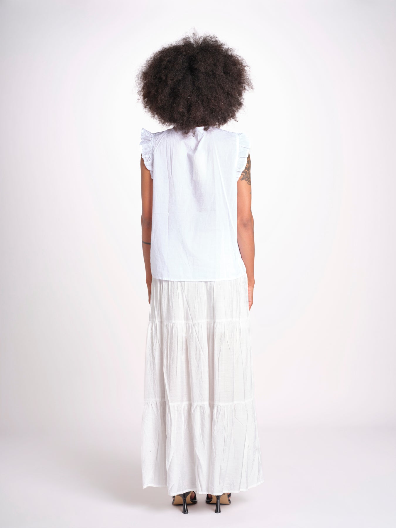 camicia con ricamo HEITABLATU BLANC laraethnics 