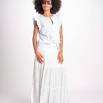 camicia con ricamo HEITABLATU BLANC laraethnics 