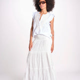 camicia con ricamo HEITABLATU BLANC laraethnics 