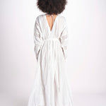 abito con nervature IBIZABLK WHITE laraethnics 