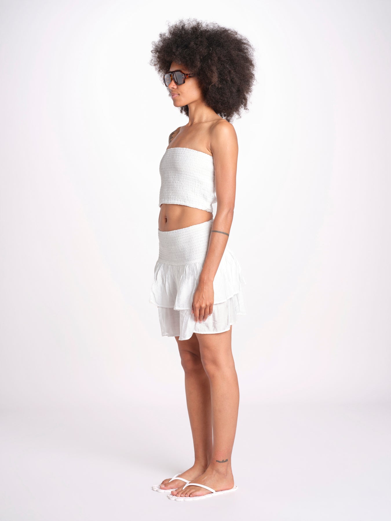 top fascia elastico MANDIBLATU BLANC laraethnics 