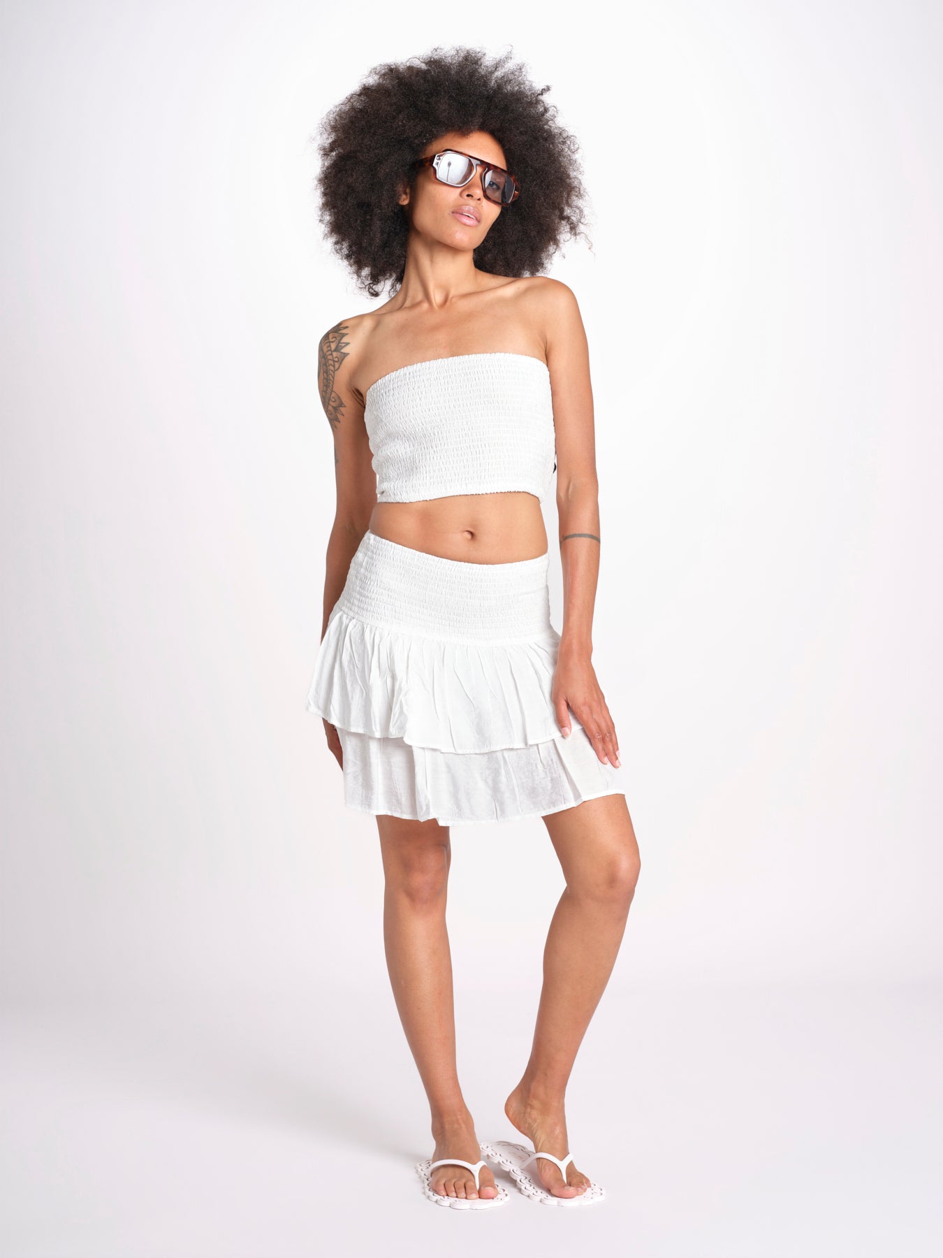 top fascia elastico MANDIBLATU BLANC laraethnics 