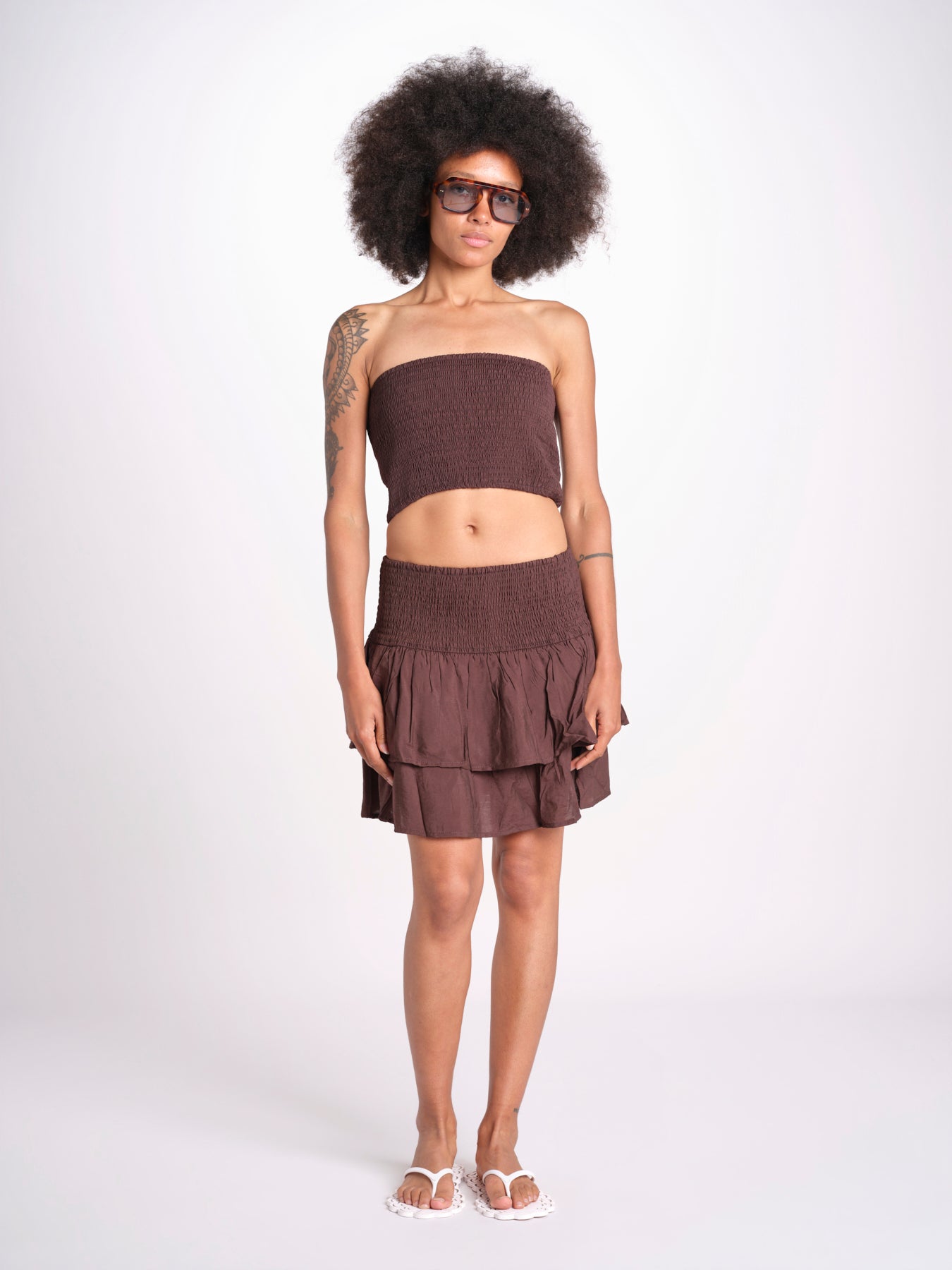 top fascia elastico MANDIBLATU CHOCOLAT laraethnics 
