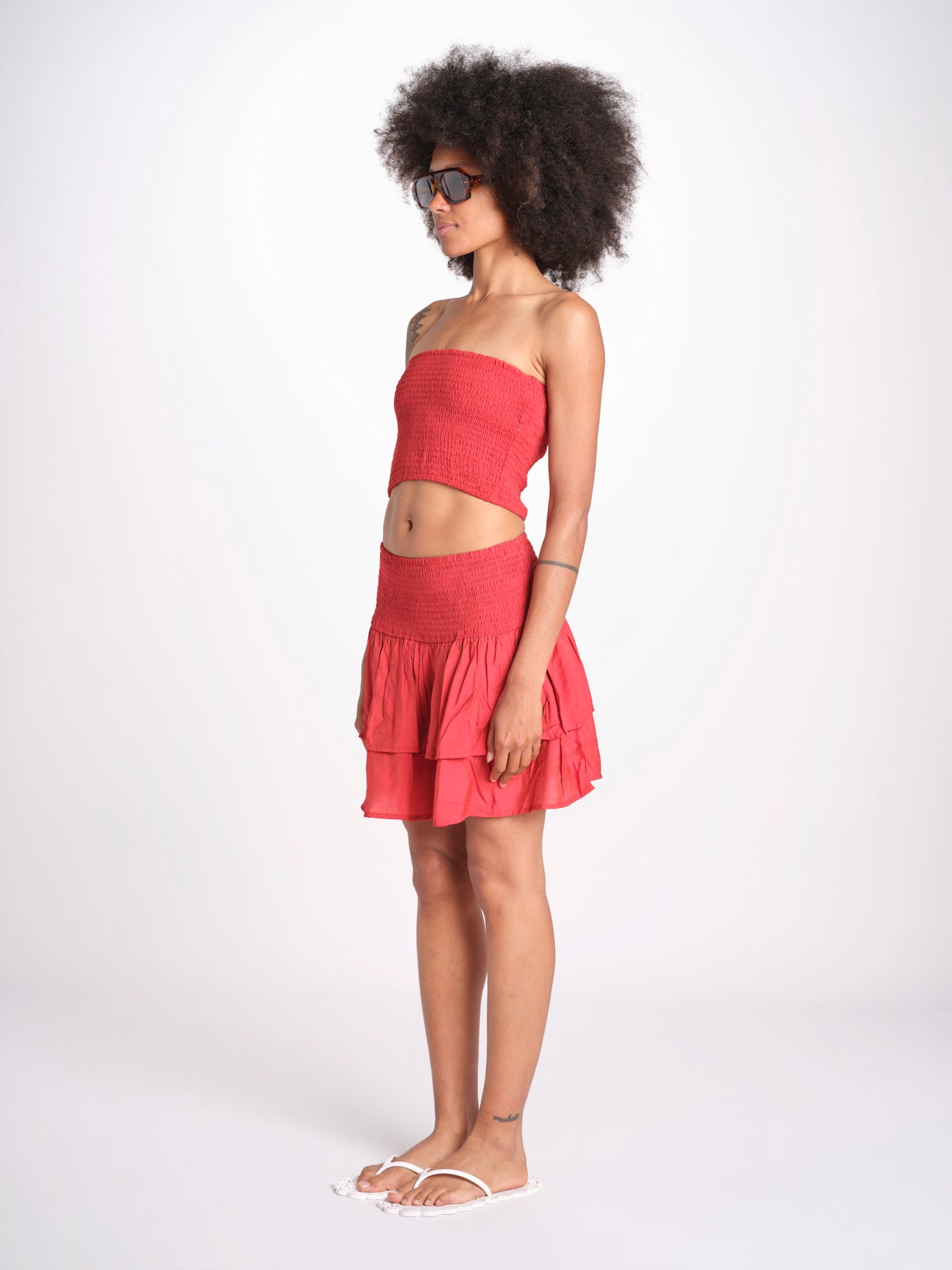 top fascia elastico MANDIBLATU CRANBERRY laraethnics 