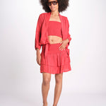 top fascia elastico MANDIBLATU CRANBERRY laraethnics 
