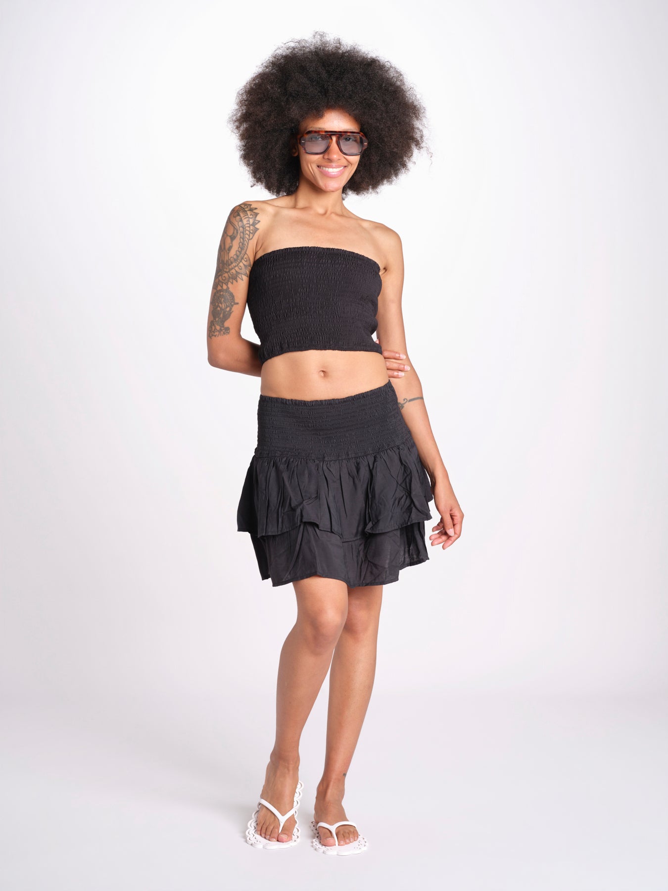 top fascia elastico MANDIBLATU NOIR laraethnics 