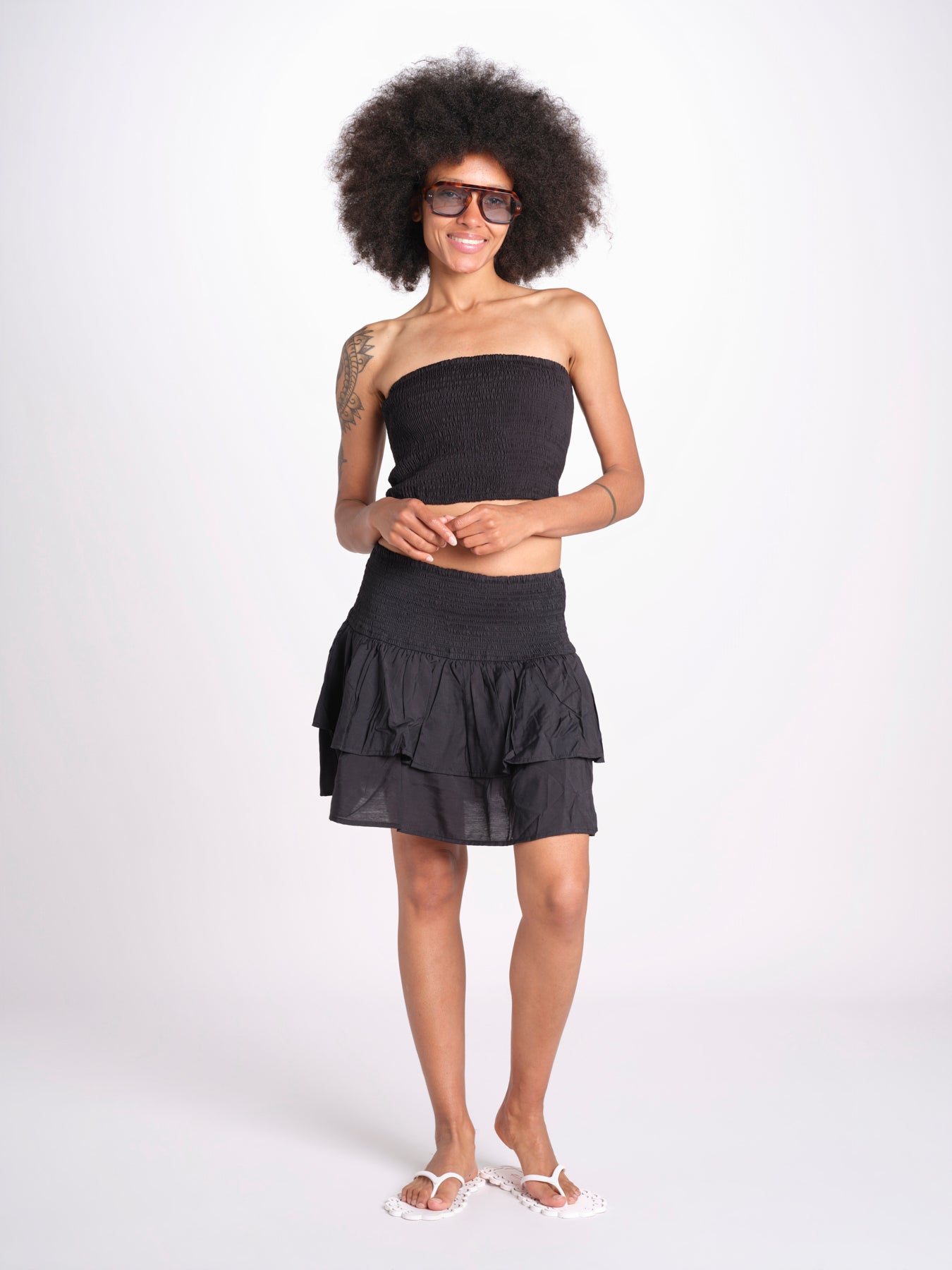 top fascia elastico MANDIBLATU NOIR laraethnics 