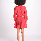 camicia con nodo MARIABL CRANBERRY laraethnics 
