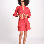camicia con nodo MARIABL CRANBERRY laraethnics 