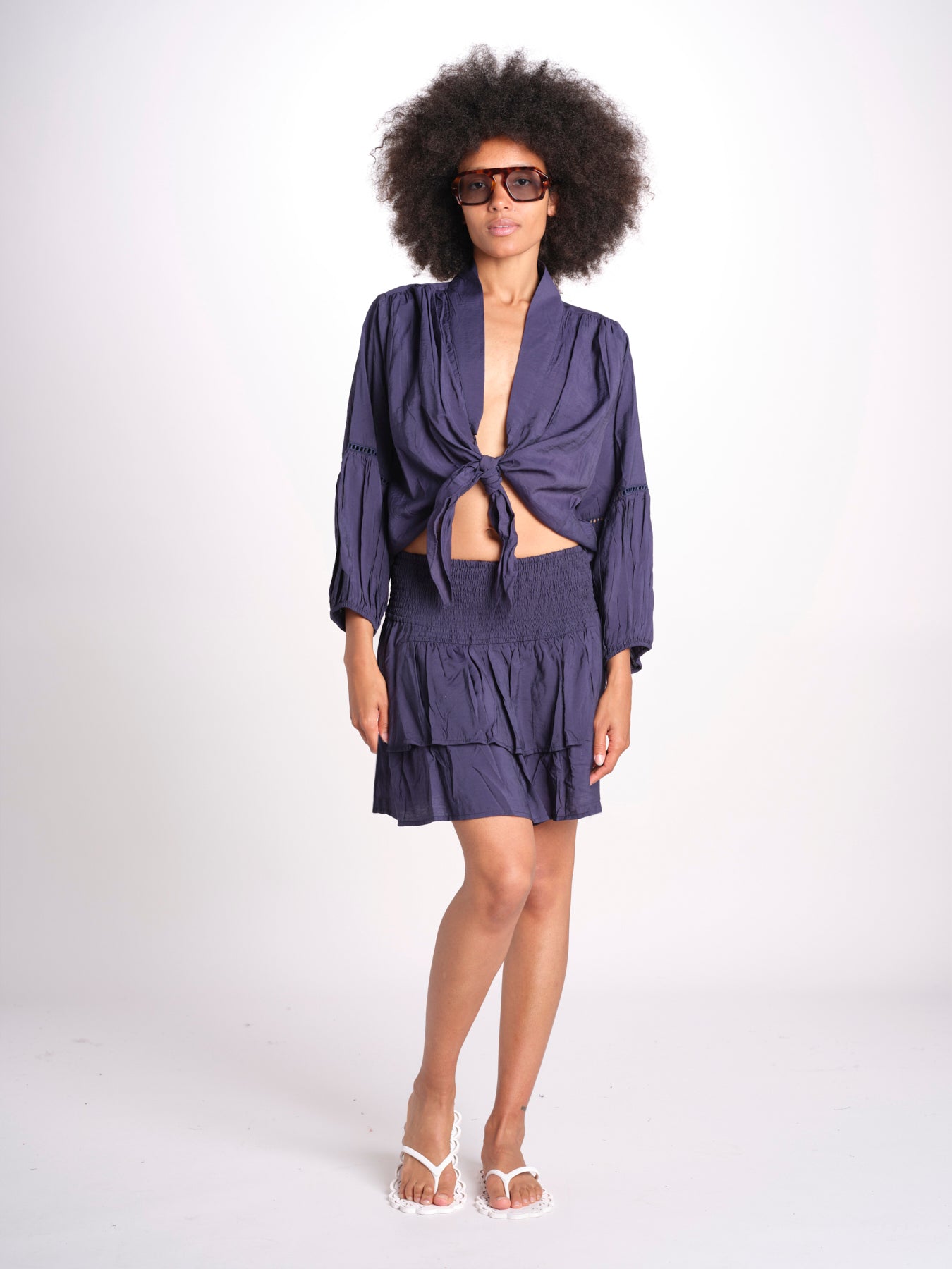camicia con nodo MARIABL ENCRE laraethnics 