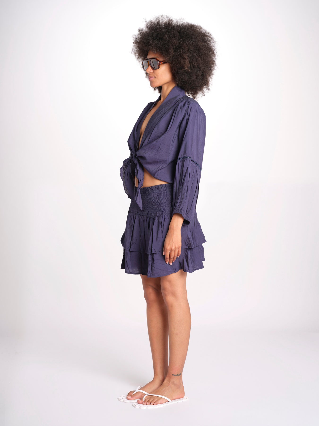 camicia con nodo MARIABL ENCRE laraethnics 