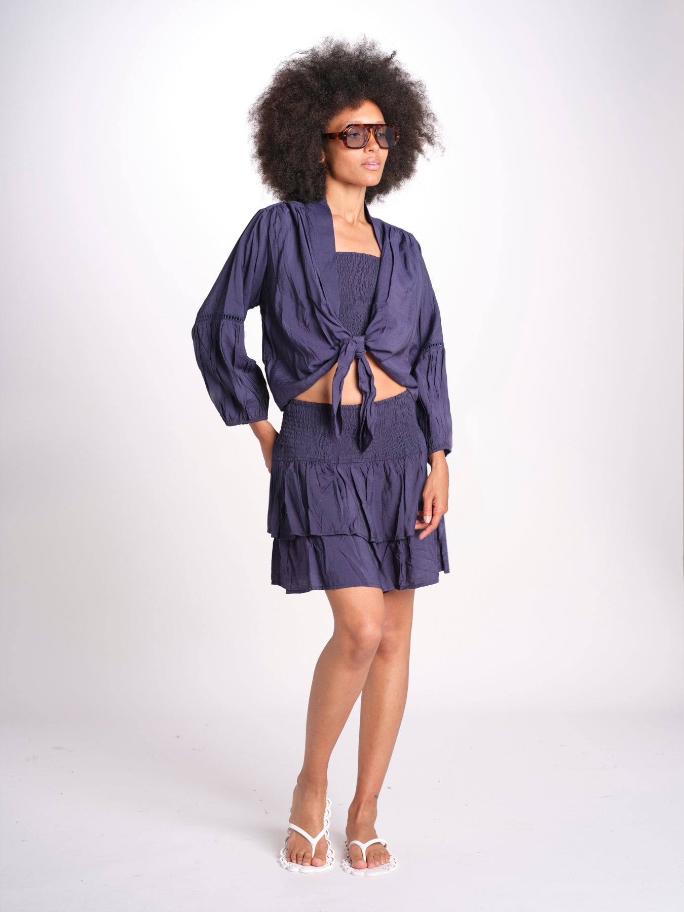 camicia con nodo MARIABL ENCRE laraethnics 