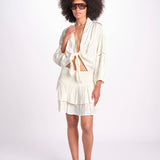 camicia con nodo MARIABL NACRE laraethnics 
