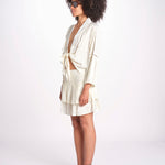 camicia con nodo MARIABL NACRE laraethnics 