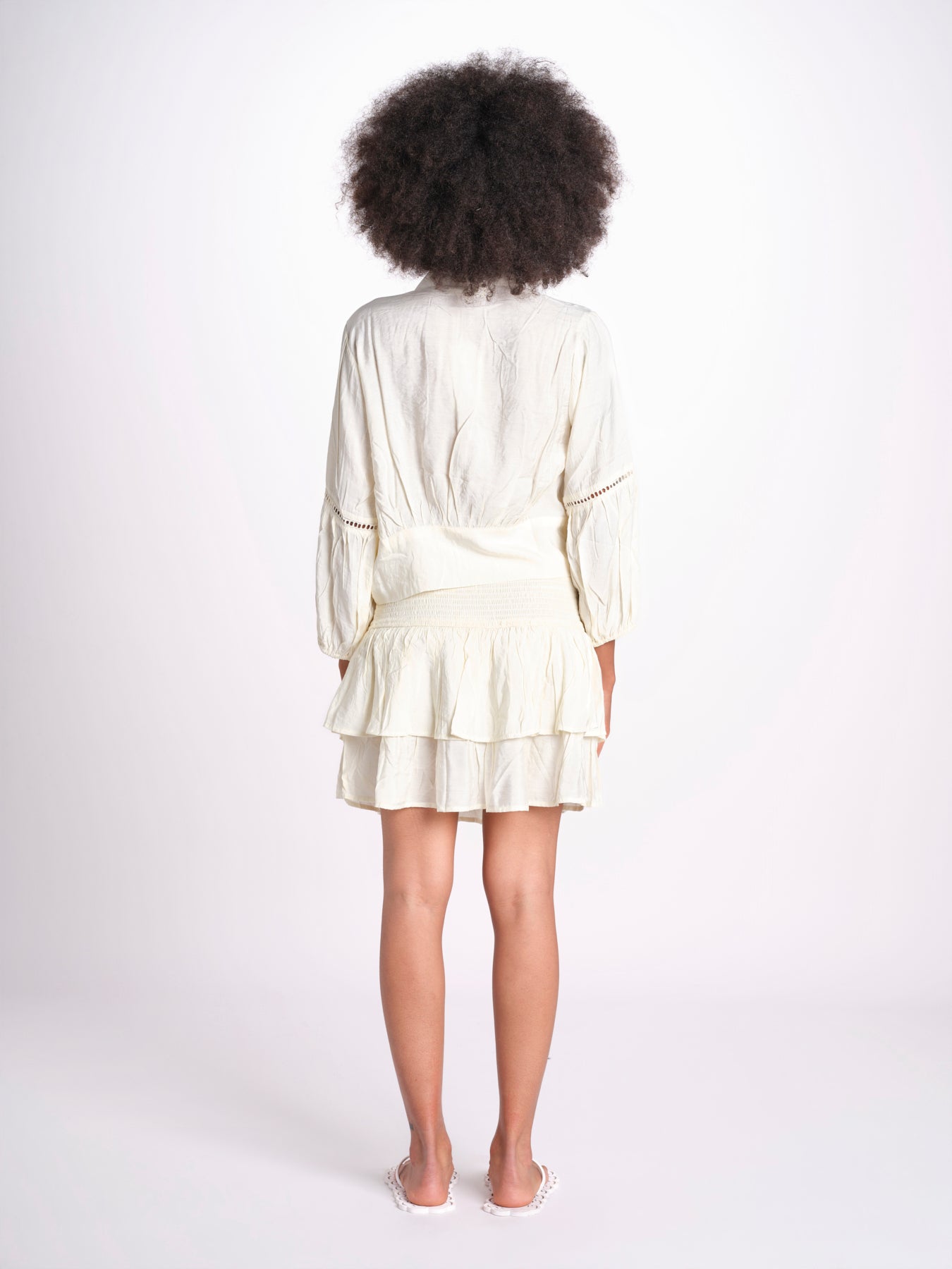 camicia con nodo MARIABL NACRE laraethnics 