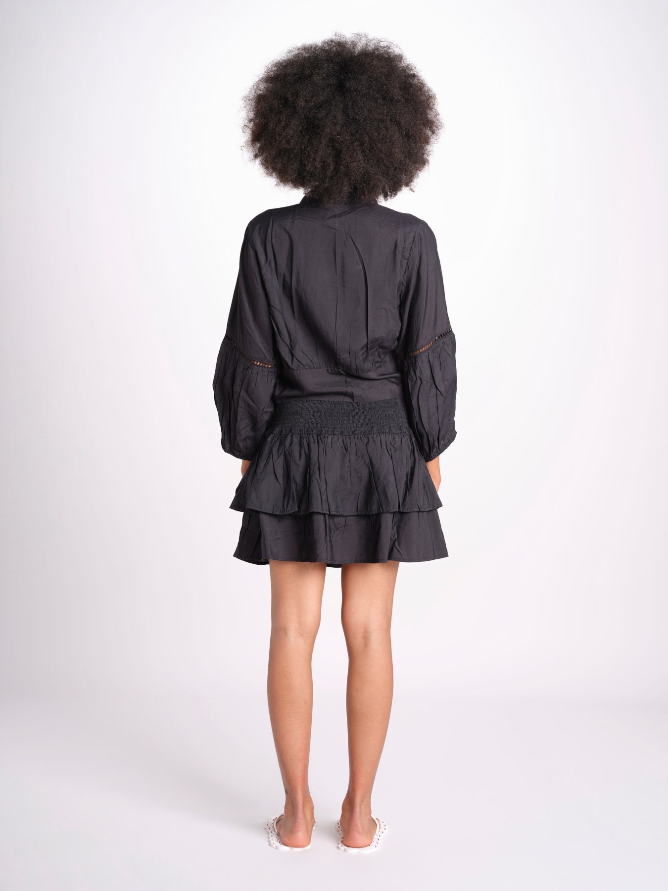 camicia con nodo MARIABL NOIR laraethnics 