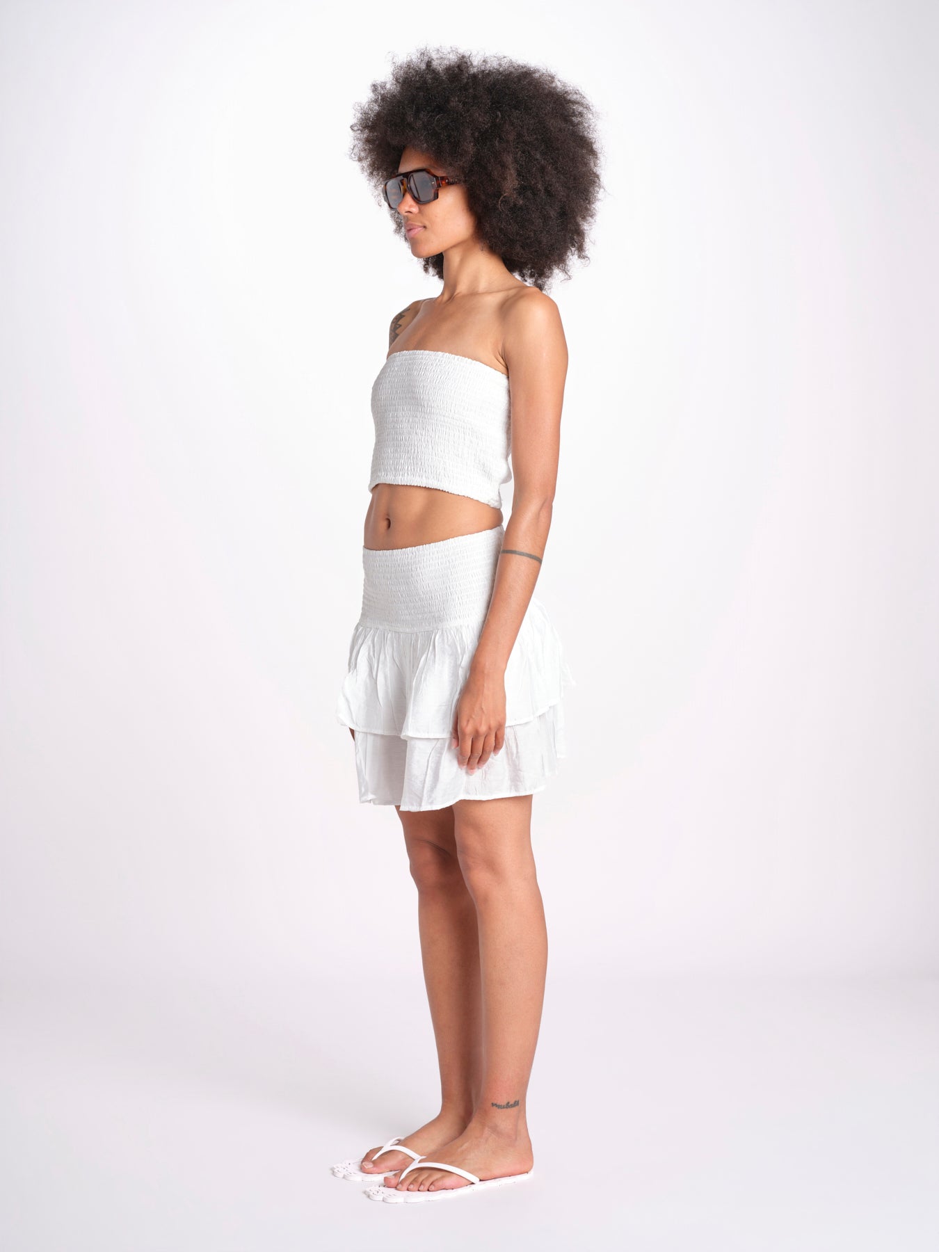 minigonna balze PANOLIBL BLANC laraethnics 
