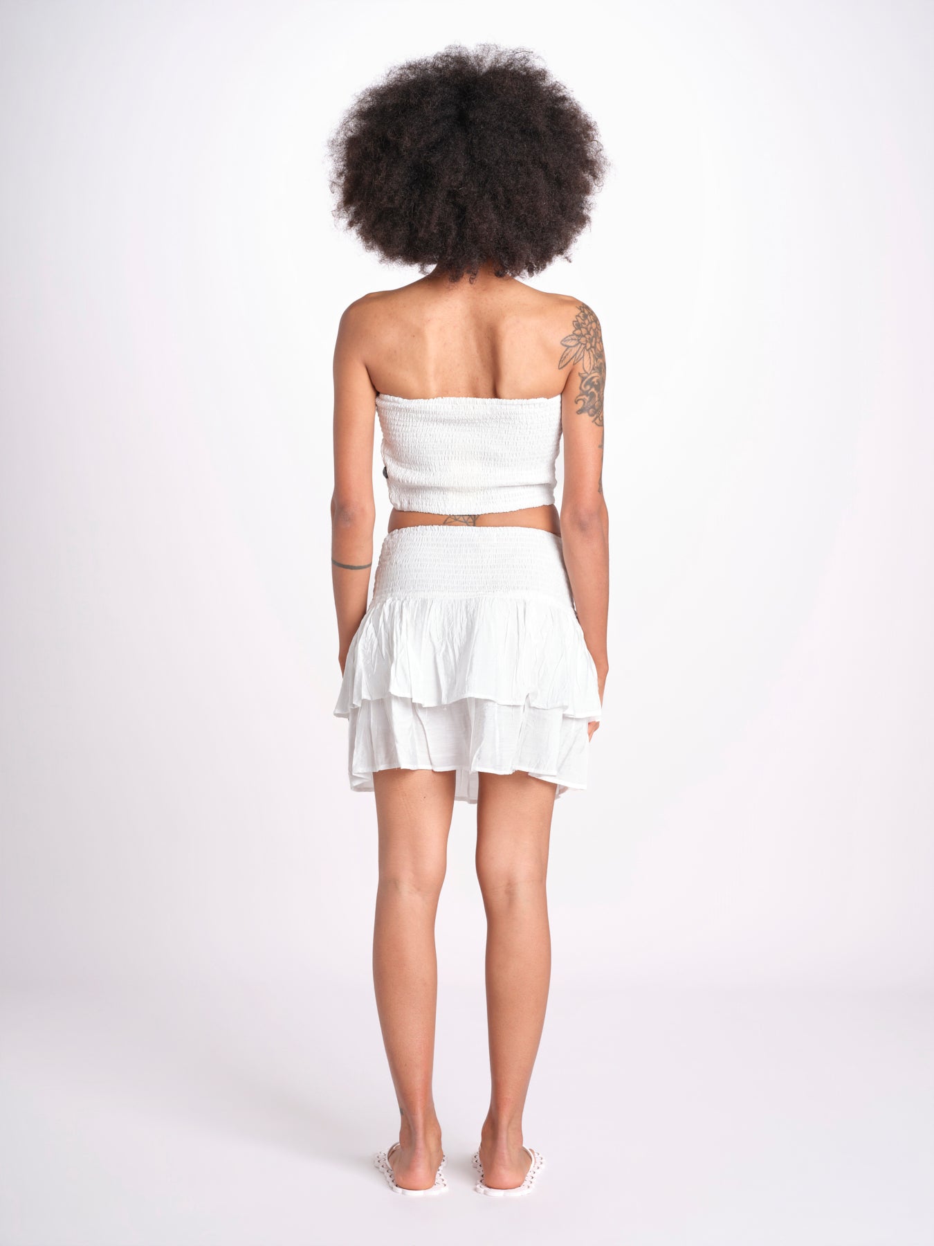 minigonna balze PANOLIBL BLANC laraethnics 