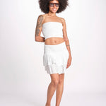 minigonna balze PANOLIBL BLANC laraethnics 