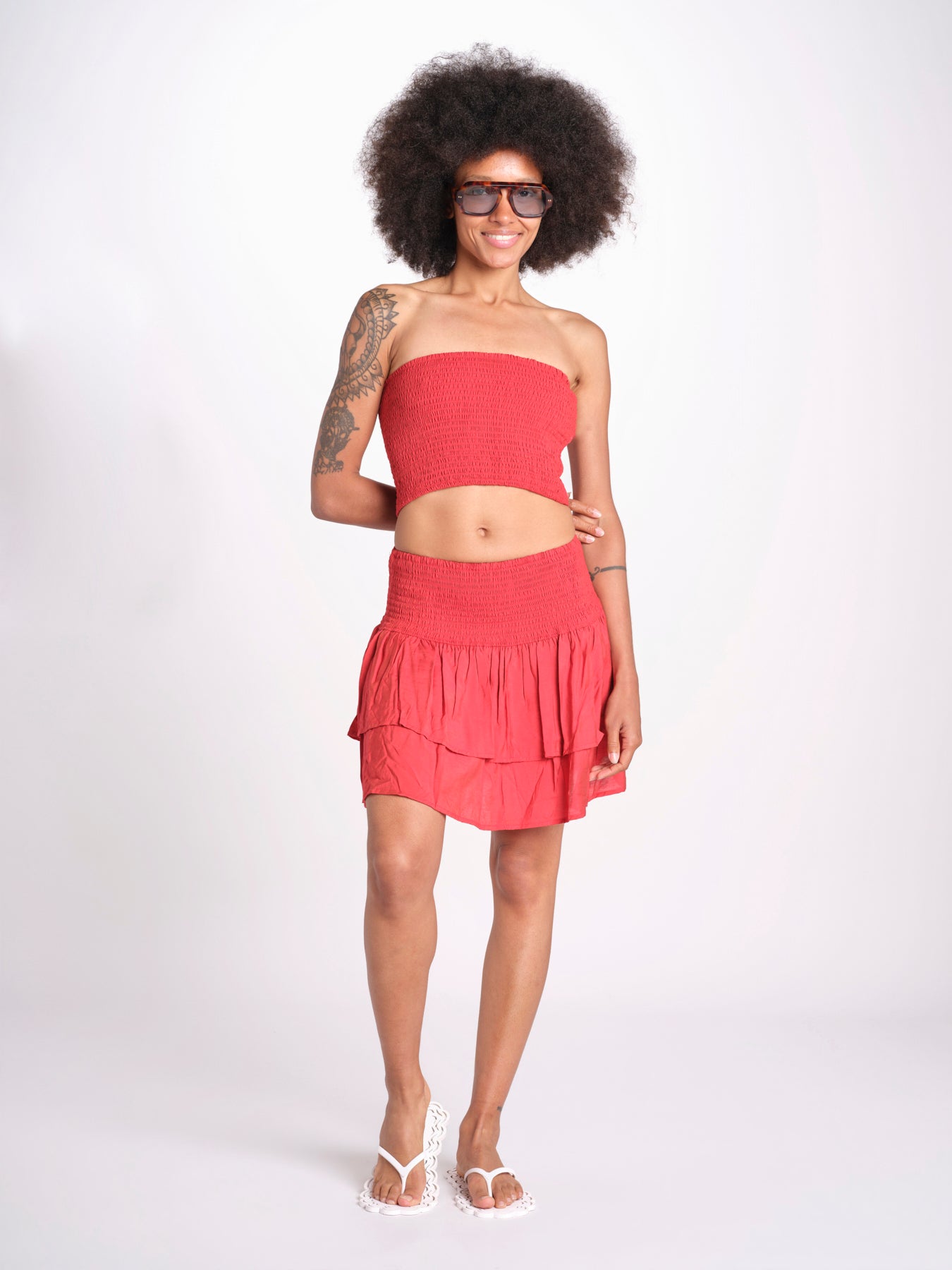 minigonna balze PANOLIBL CRANBERRY laraethnics 