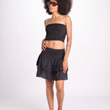 minigonna balze PANOLIBL NOIR laraethnics 