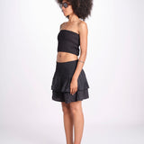 minigonna balze PANOLIBL NOIR laraethnics 