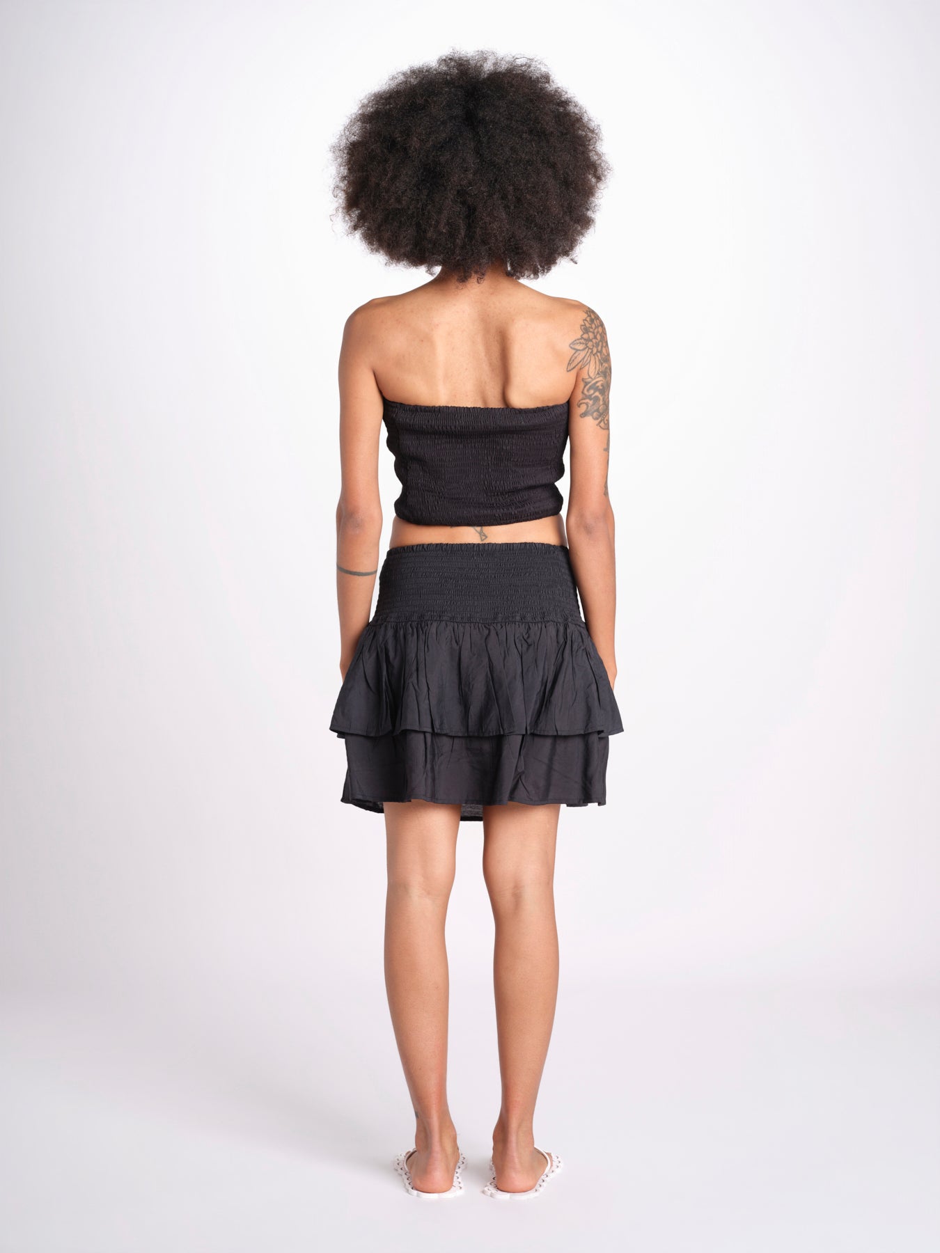 minigonna balze PANOLIBL NOIR laraethnics 