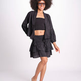 minigonna balze PANOLIBL NOIR laraethnics 