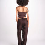 pantalone con coulisse SUMBAWAIVR CHOCOLAT laraethnics 